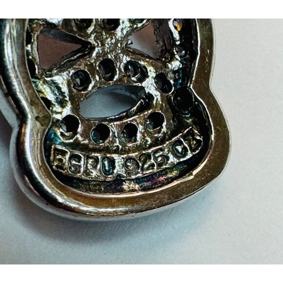 Vintage Sterling Silver 925 CZ Interlocking Circle Cuff Bangle Bracelet 39.5g - Picture 12 of 13